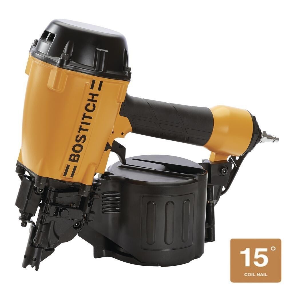 Lightweight Industrial Grade Pneumatic Coil Framing Nailer Low Profile Nail Gun