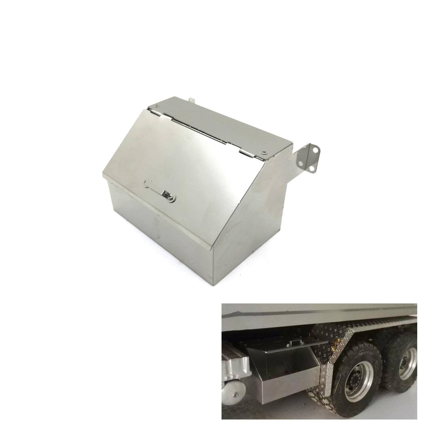 ToucanRC Metal Tool Box For Tamiya 1/14 56360 Remote Control Tractor Truck Car