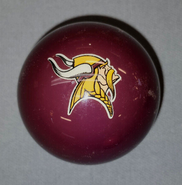MINNESOTA VIKINGS -  POOL BALL NFL BRUNSWICK  CHALK THE GAME ROOM STORE NJ