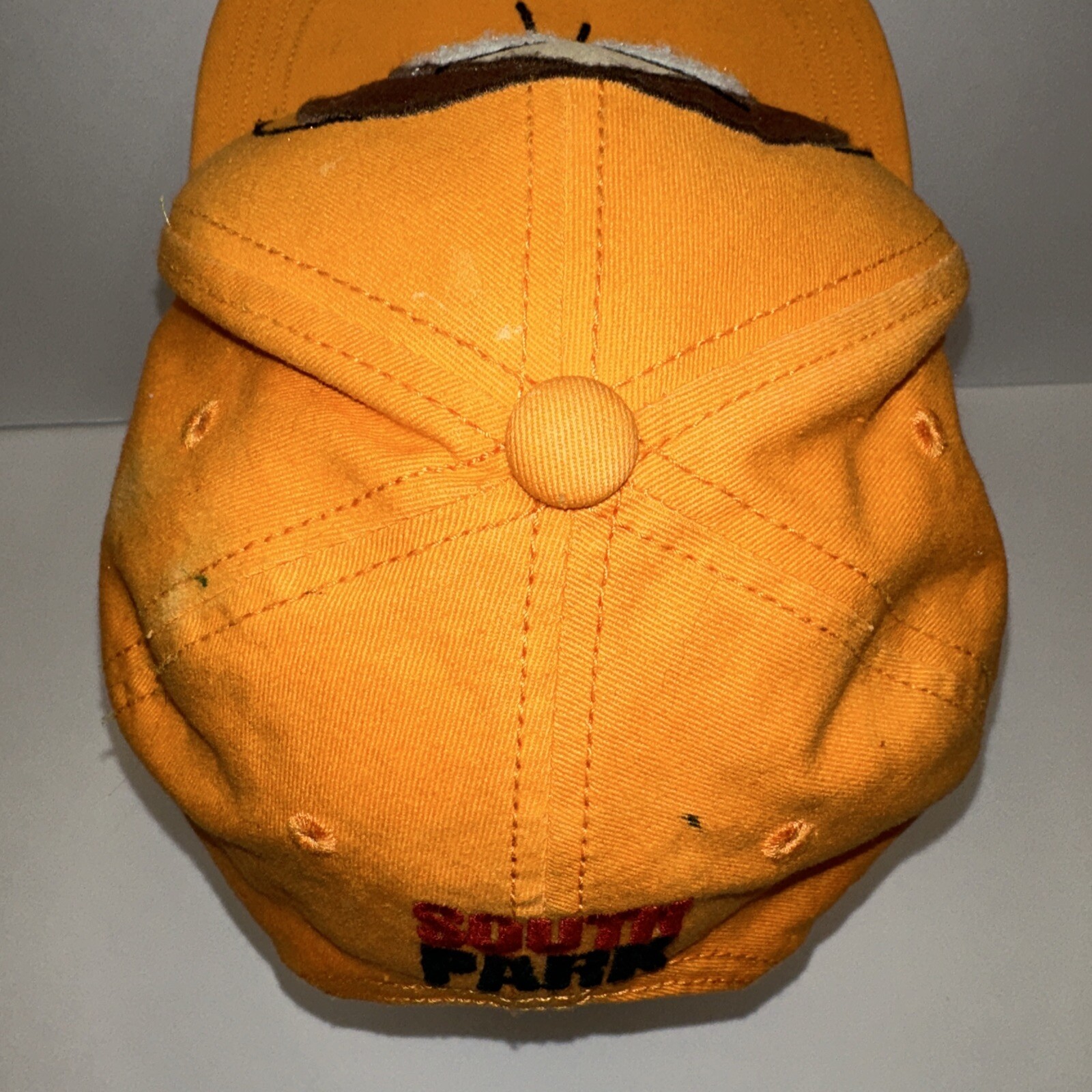 South Park Kenny Hat Cap Orange with Character on Front Snapback