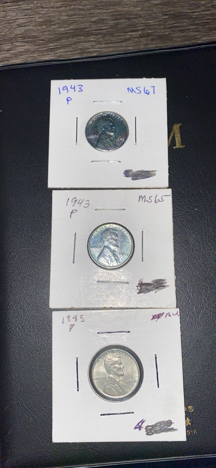1943 P Steel pennie’s