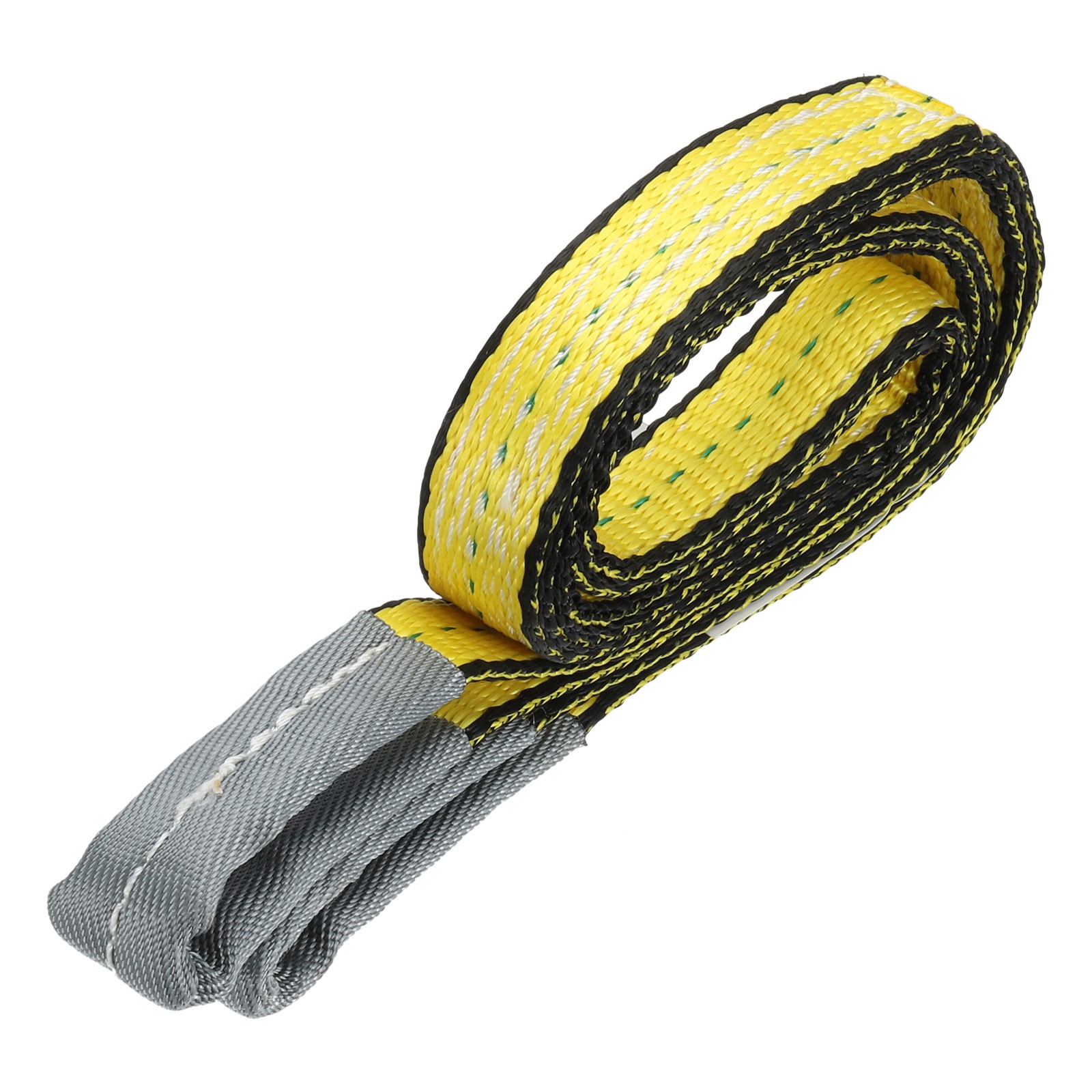 2-Ply 1"x4' Lift Strap 3100lbs Polyester Tie Down Web Straps, Yellow