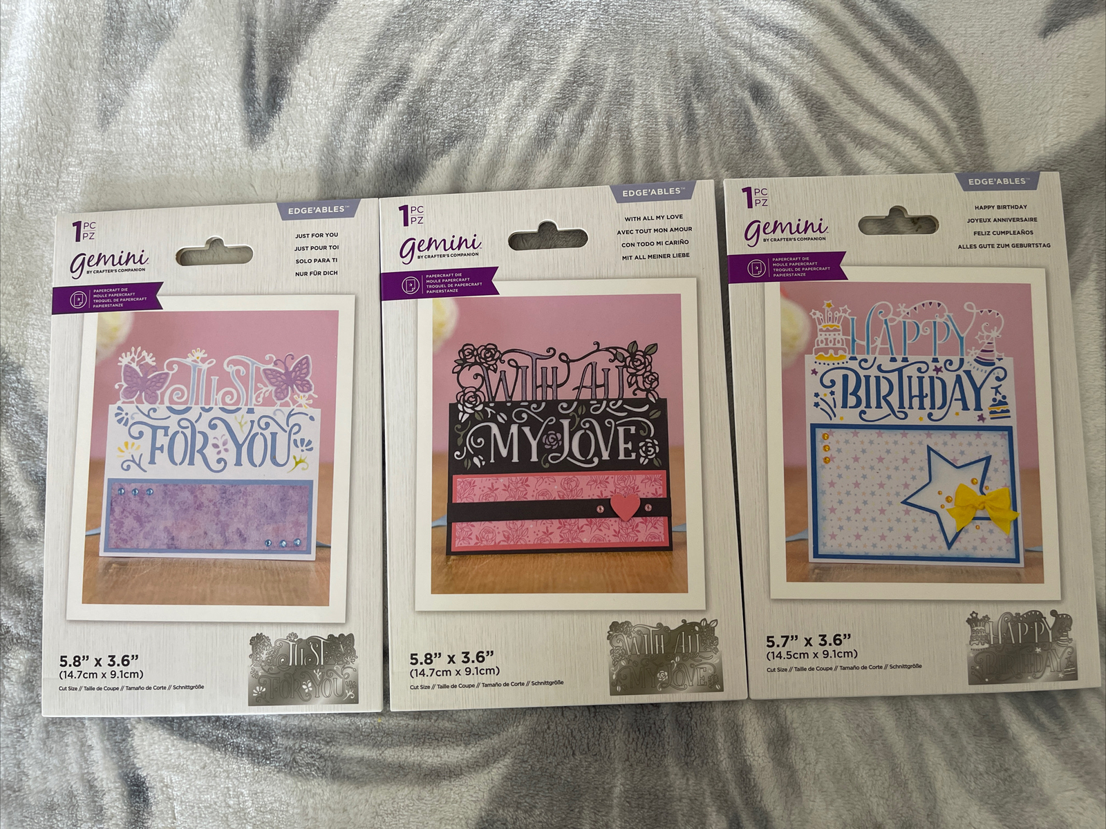 Crafter's Companion Every Day Word Edge'ables Dies Set Bundle New 772457