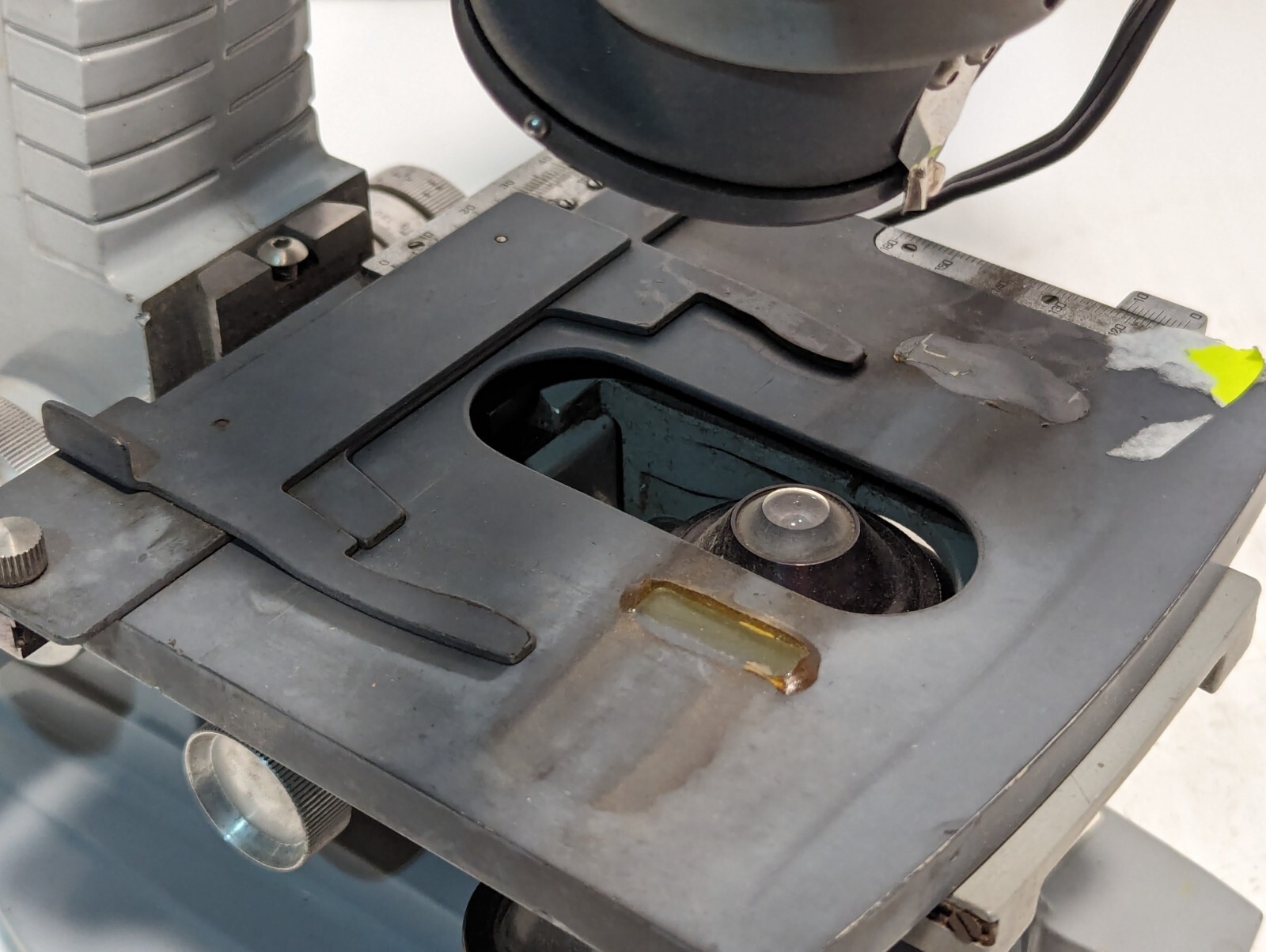 AO Spencer Dual Head Microscope with eyepieces and objective - Free Shipping