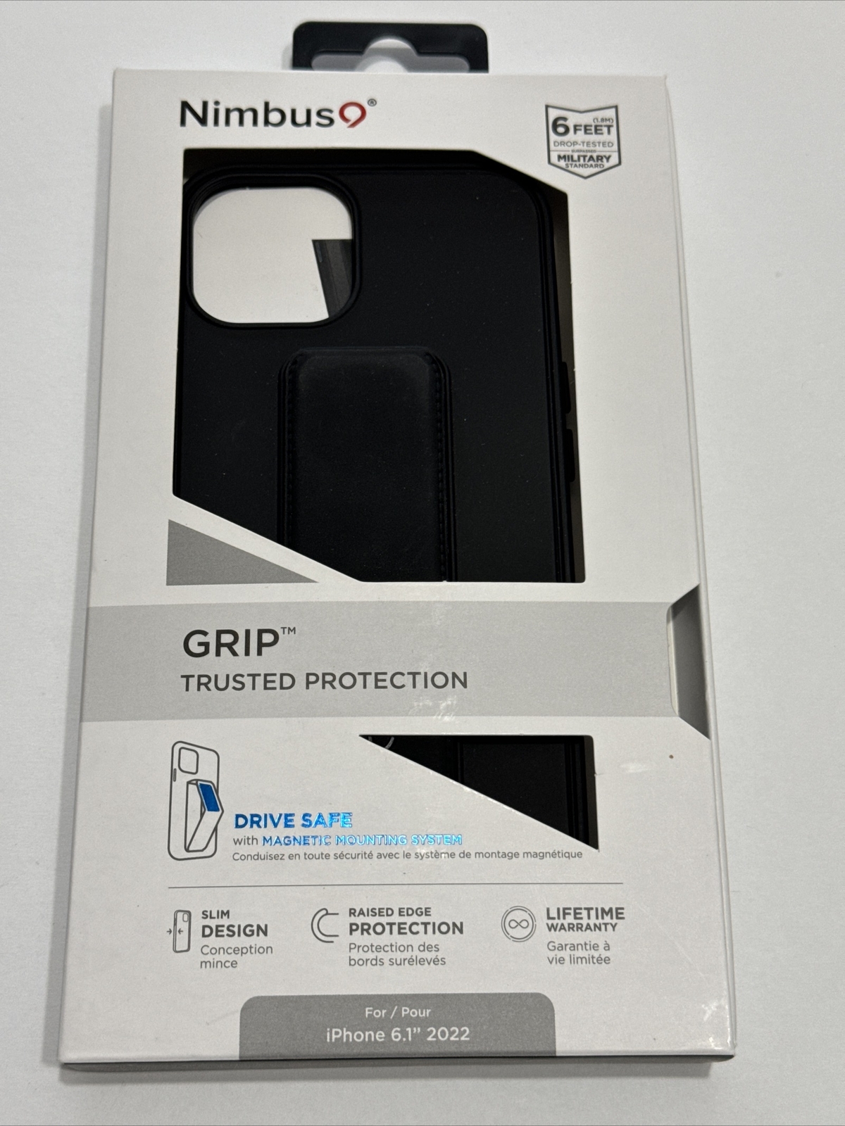 Nimbus9 GRIP Series Hard Case for Apple iPhone 14 - Black