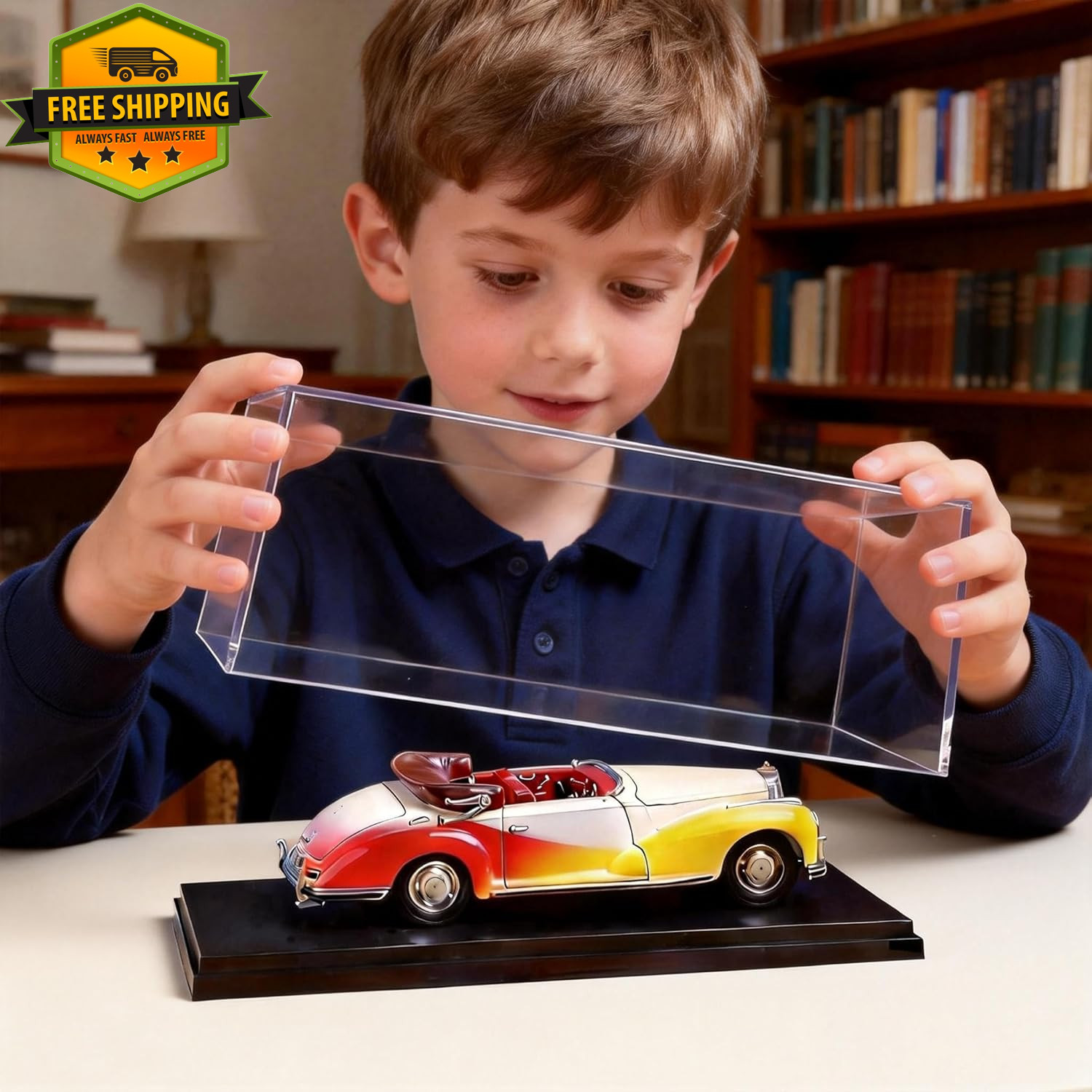 1:18 Scale Acrylic Model Car Display Case Stackable Dustproof Collectible Box