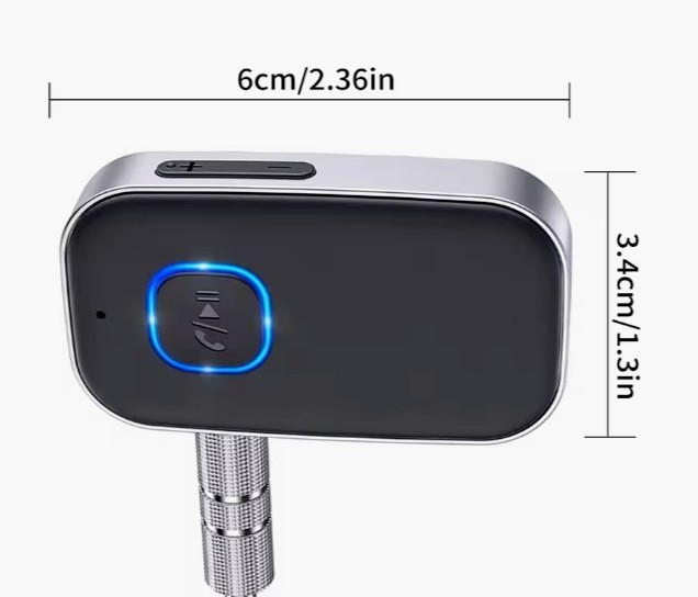 Bluetooth Receiver for Car, Noise Cancelling 3.5Mm AUX Bluetooth Car Adapter