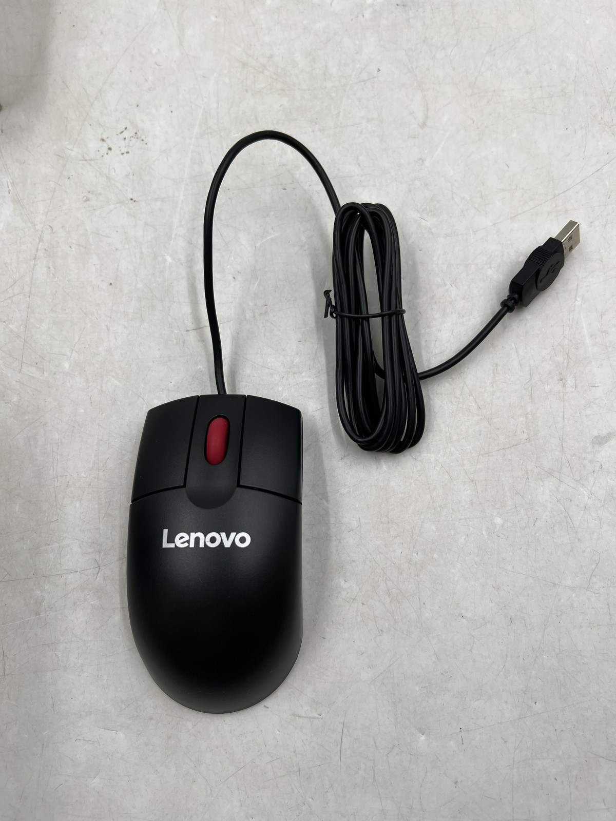 OPEN BOX Lenovo Black Optical 3 Button Scroll USB Mouse MO28UOA 06P4069