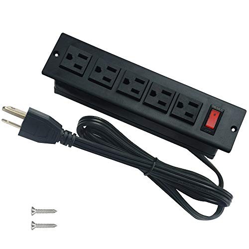 Desk Outlets Recessed Power Strip Without USB Ports Mountable Power Strip