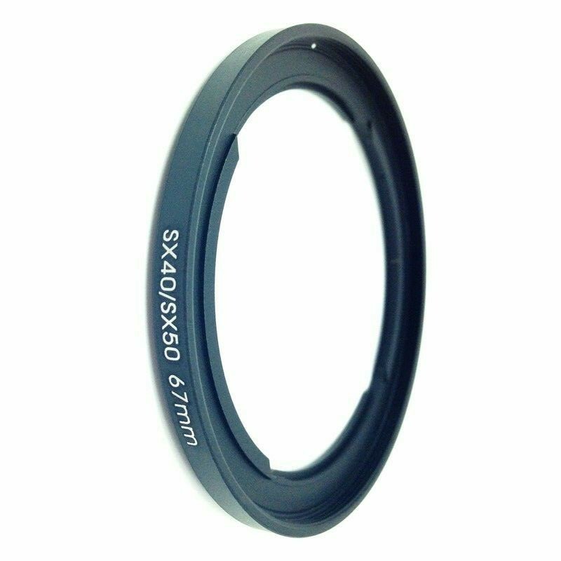 67mm Metal Ring Adapter For Canon SX540 SX530 SX70 SX60 SX50 SX40 HS SX30 SX20