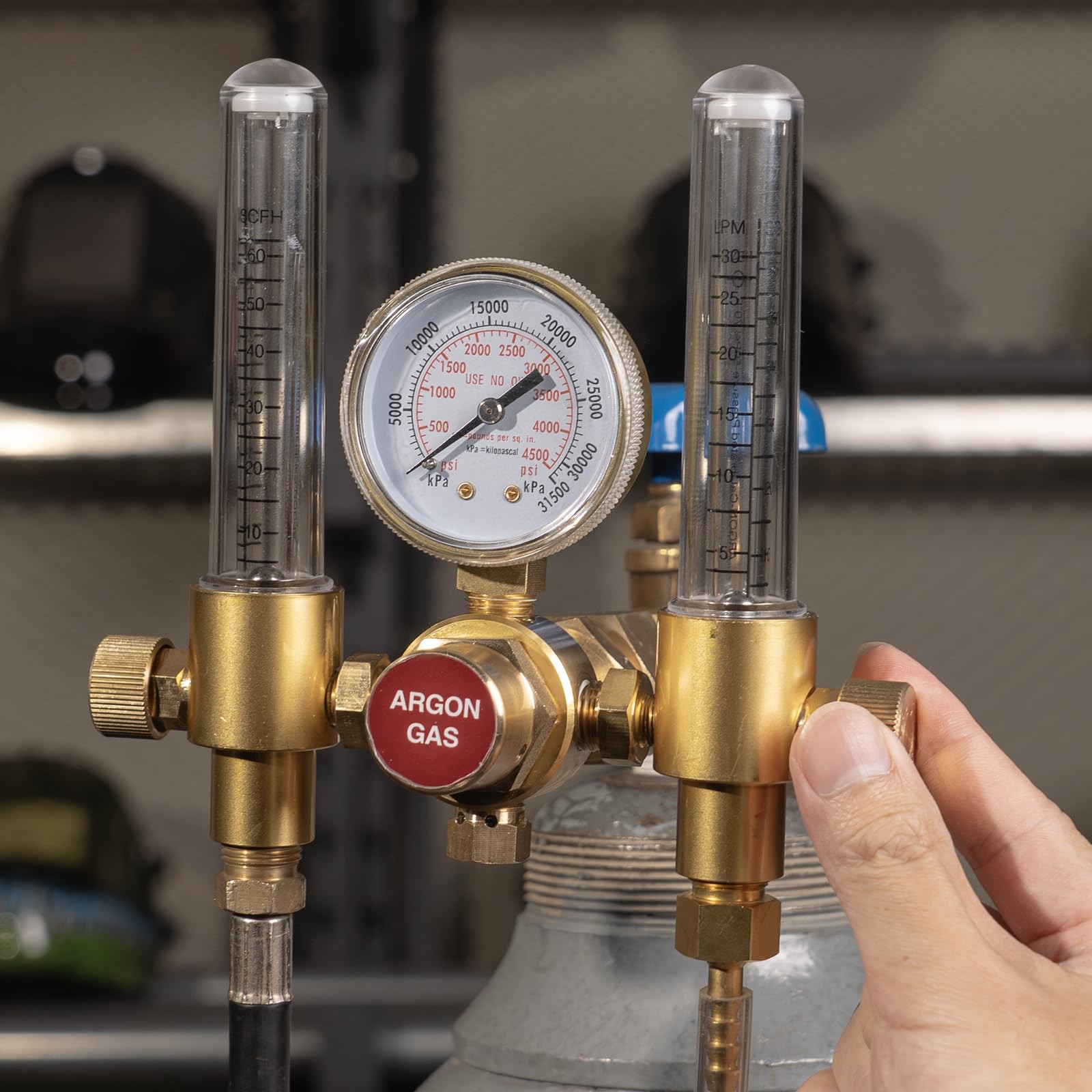 Dual Output Argon Regulator Flow Meter