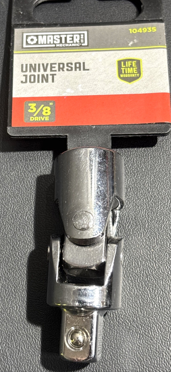 Master Mechanic 3/8-Inch Drive Universal Joint, 104935, New, Free US Ship