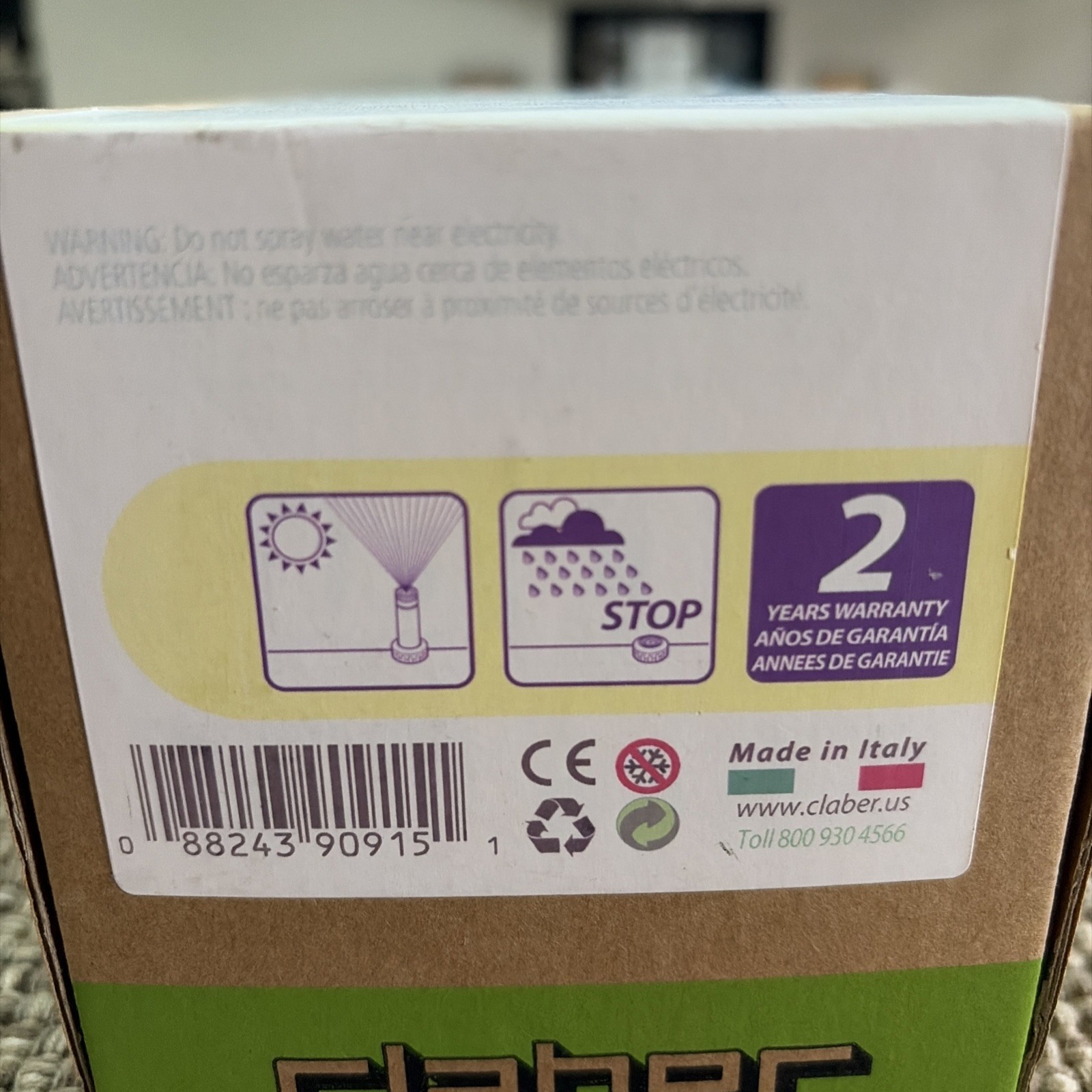 Claber Rain Sensor #90915 NIB