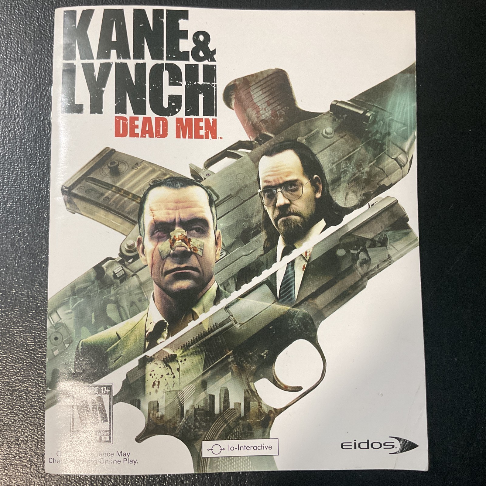 Kane & Lynch Dead Men PS3 PlayStation 3 Instruction Manual Only