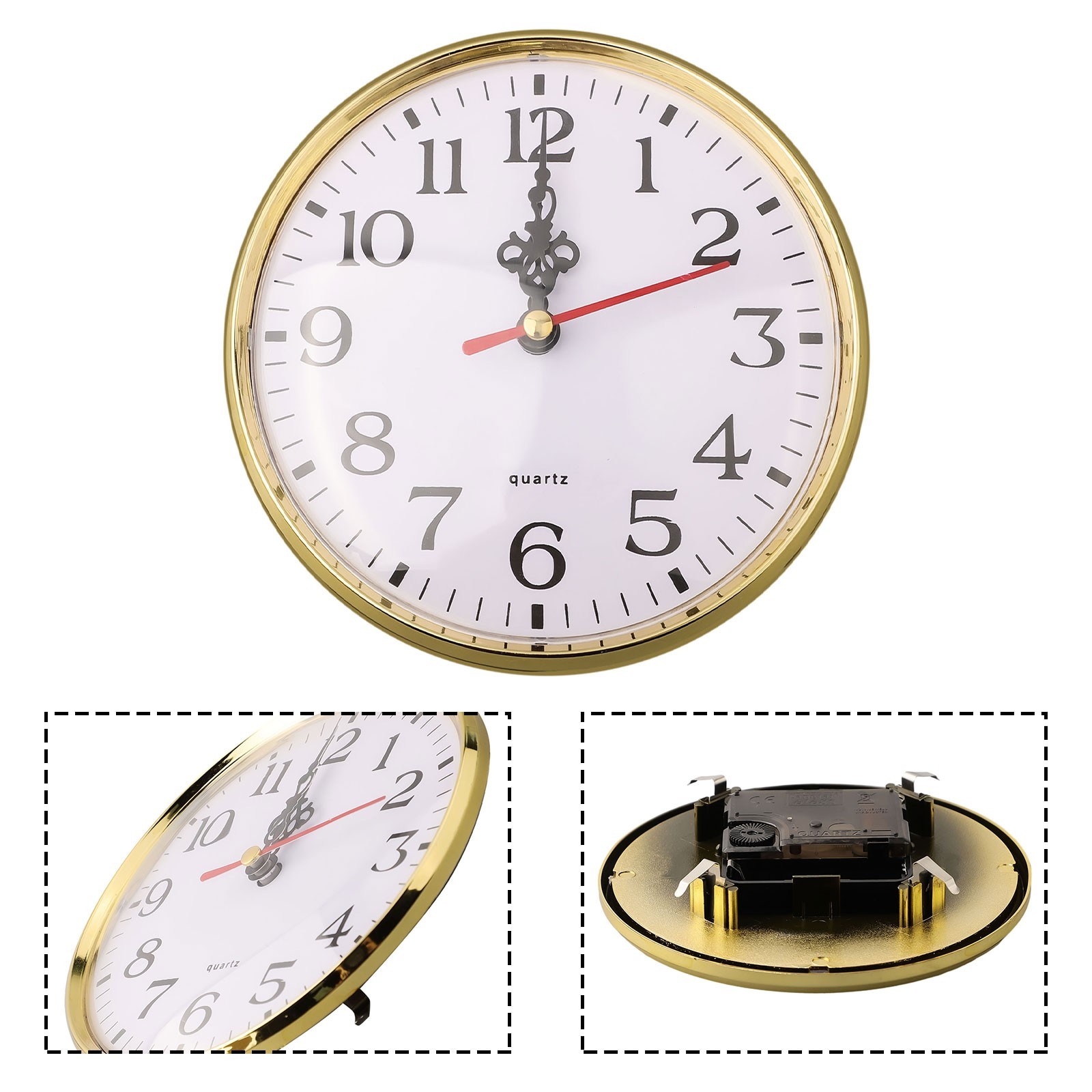 Quartz Clock Insert Suitable for DIY Projects or as a Replacement Part