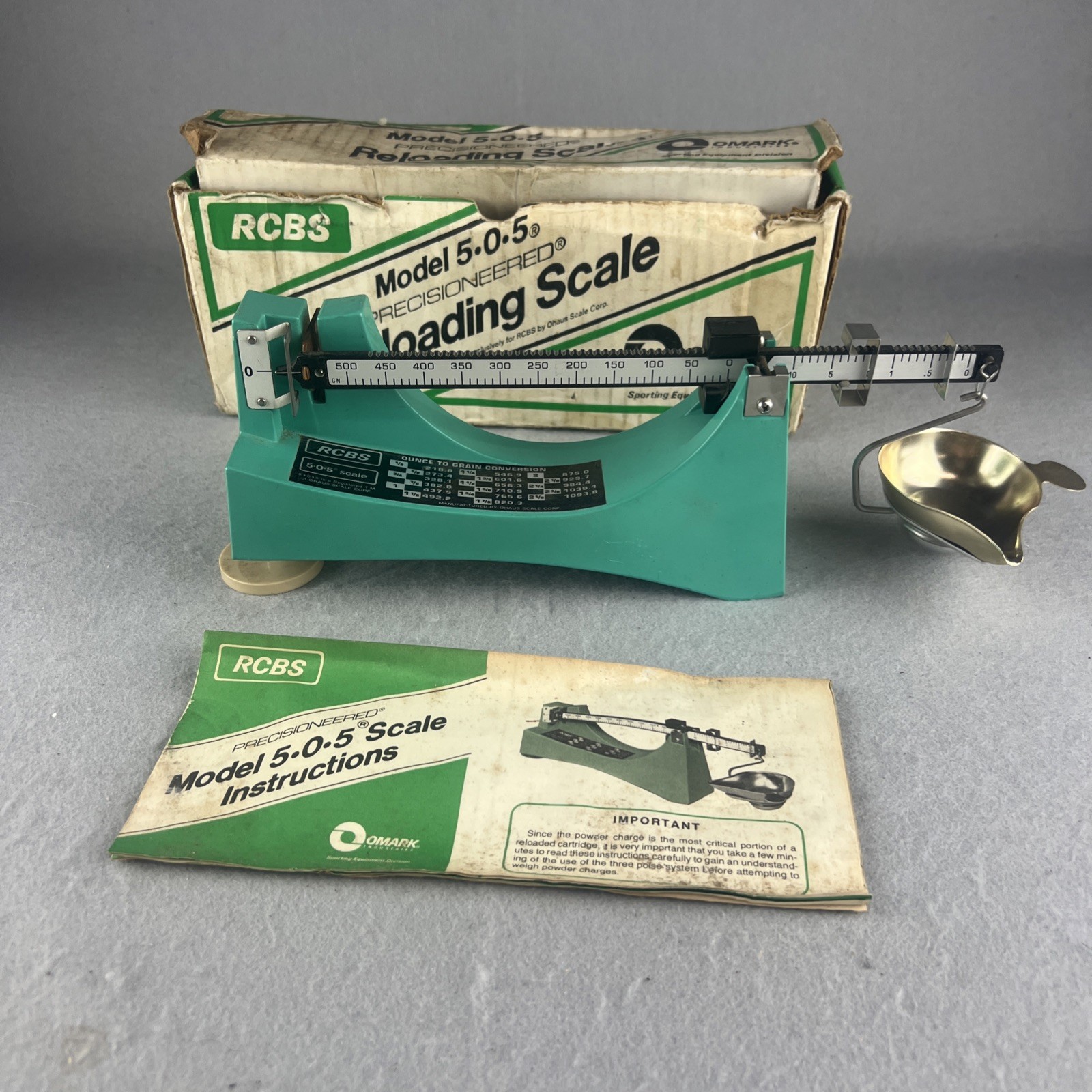 RCBS 5.0.5 Reloading Balance Beam Mechanical Powder Scale Tested works