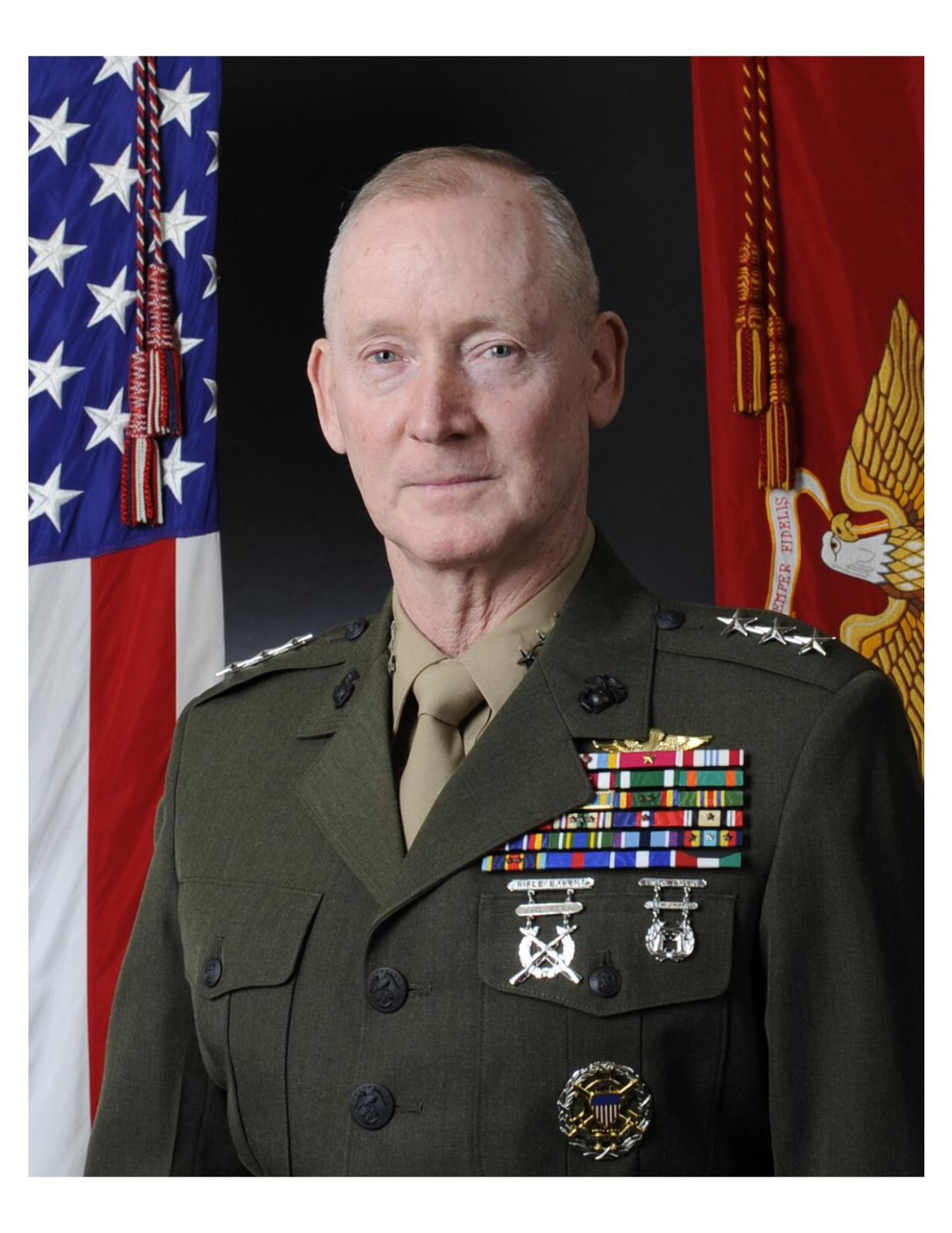 United States Marine General Richard T. Tryon 8x10 Photo On 8.5" x 11"