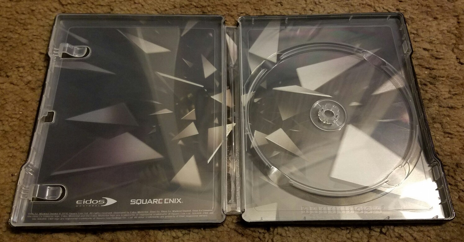 Deus Ex: Mankind Divided Steelbook Case Only *No Game*