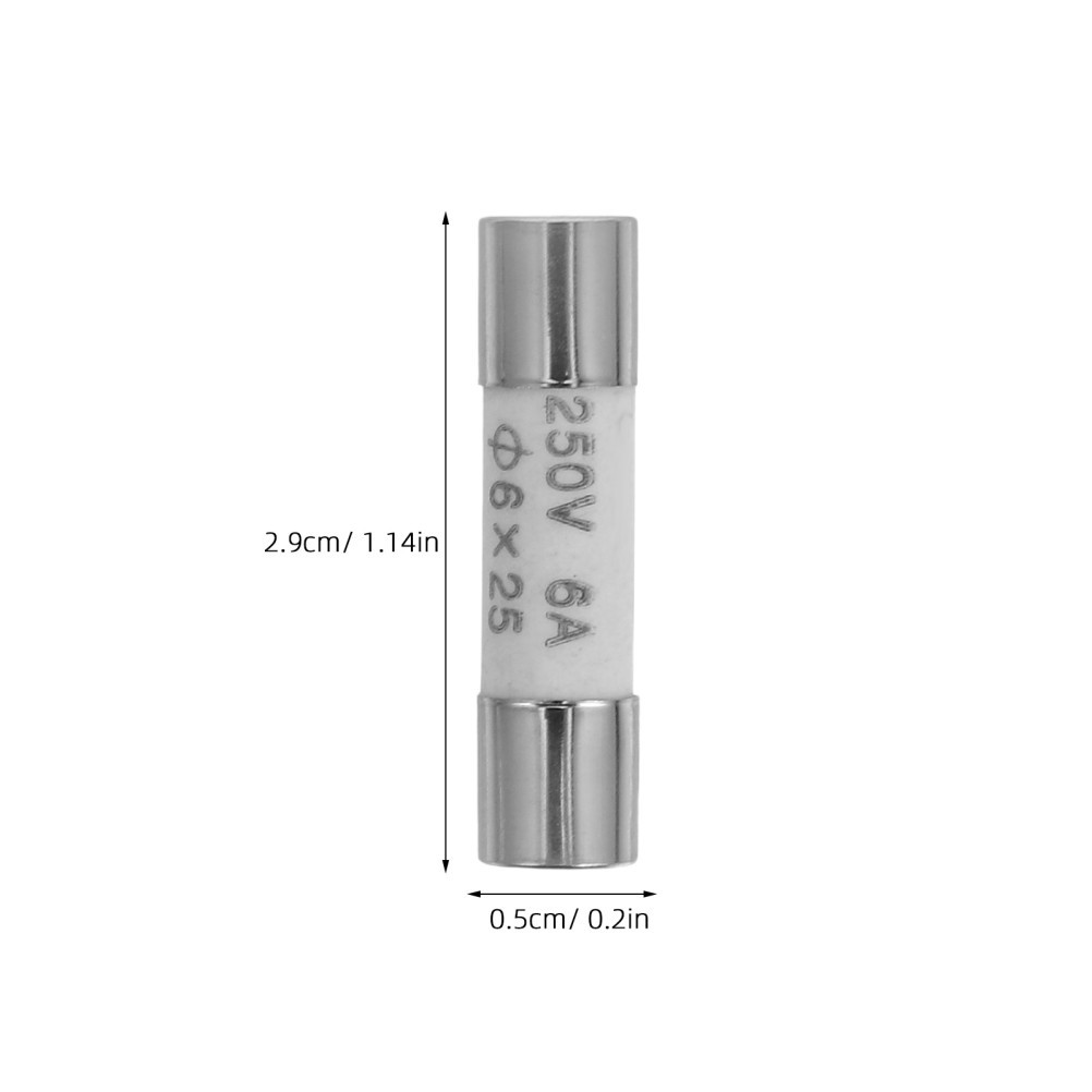 10 Pcs Tiny Multimeter Fuse Tube Clear for Digital Multifunctional