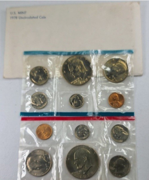 ☆1 Set from Lot☆ 1978 P D Uncirculated Coin Set