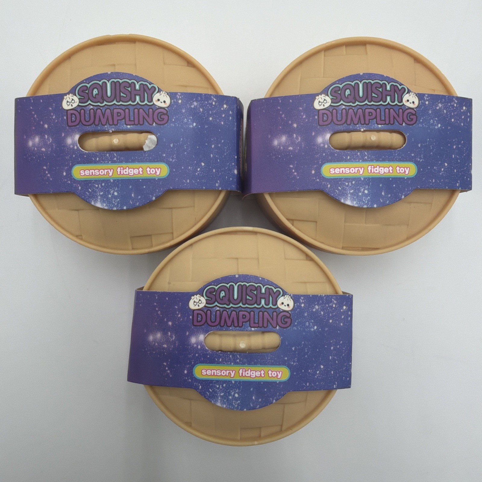 Squishy, Bun Rainbow Mystery NEW  Dumpling New. Lot Of 3