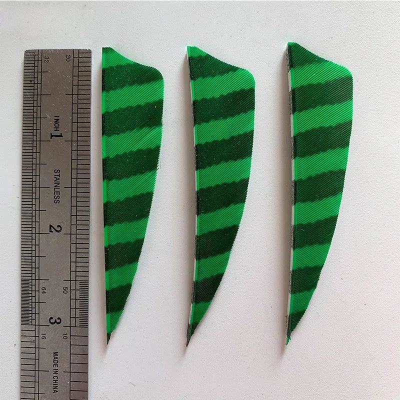 50pcs 3" 4" 5" Shield   Left Wing Right Wing  RW  Fletch  Feathers Accessories