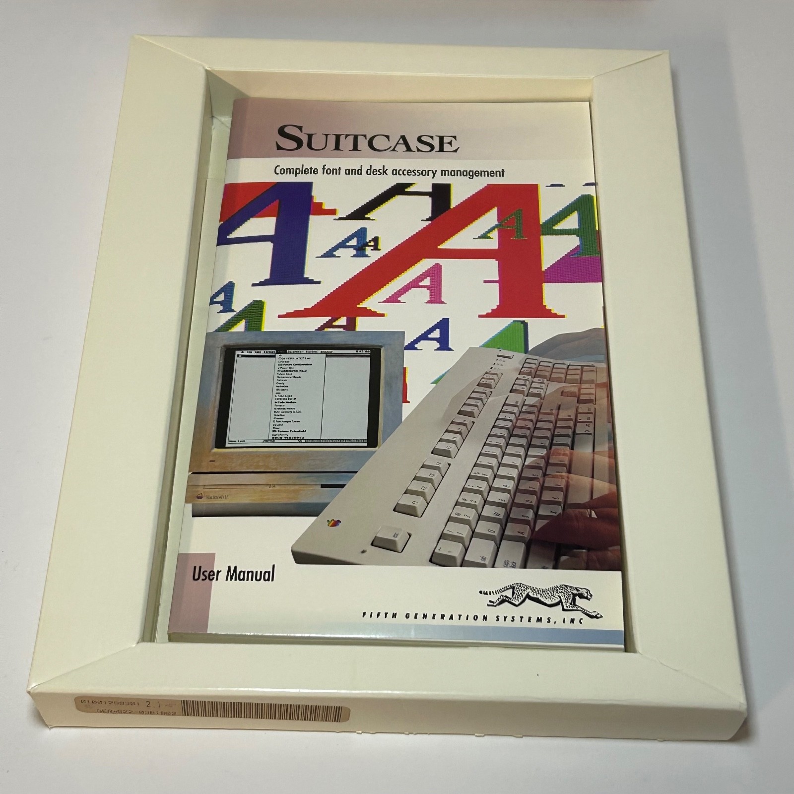 Vintage Suitcase Complete Font And Desk Accessory Management Software Macintosh