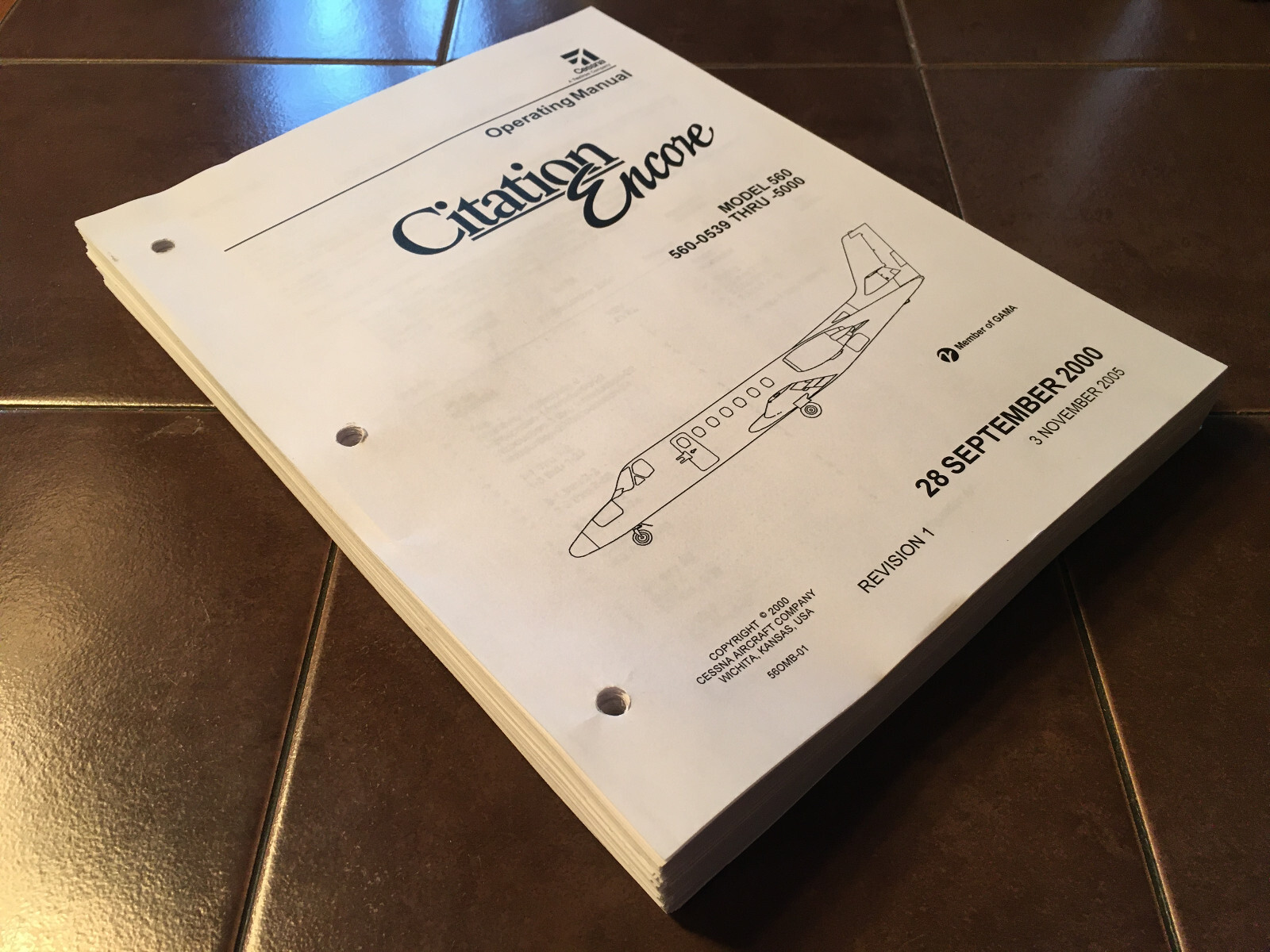 Citation Encore 560 Operating Manual