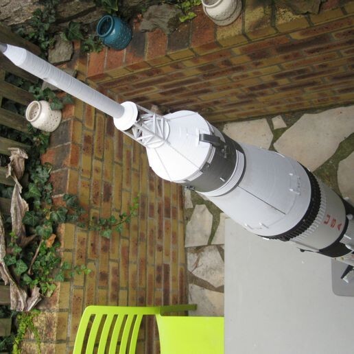 3d printed APOLLO 7 SATURN 1B rocket 1:72