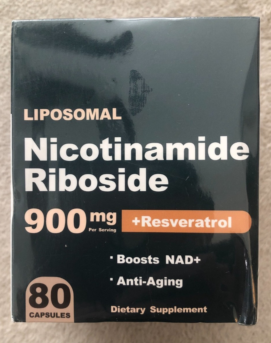 Liposomal Nicotinamide Riboside Resveratrol 900MG 80 Capsules EXP 10/10/2027