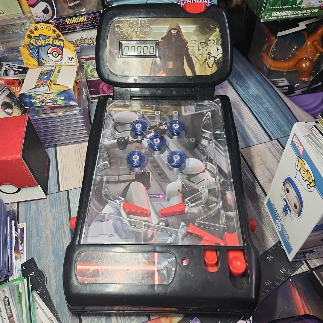 2009 Star Wars The Force Awakens Tabletop Electronic Pinball Machine Game WORKS!