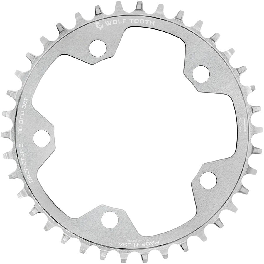 Wolf Tooth 110 BCD Cyclocross and Road Chainring - 38t, 110 BCD, 5-Bolt,