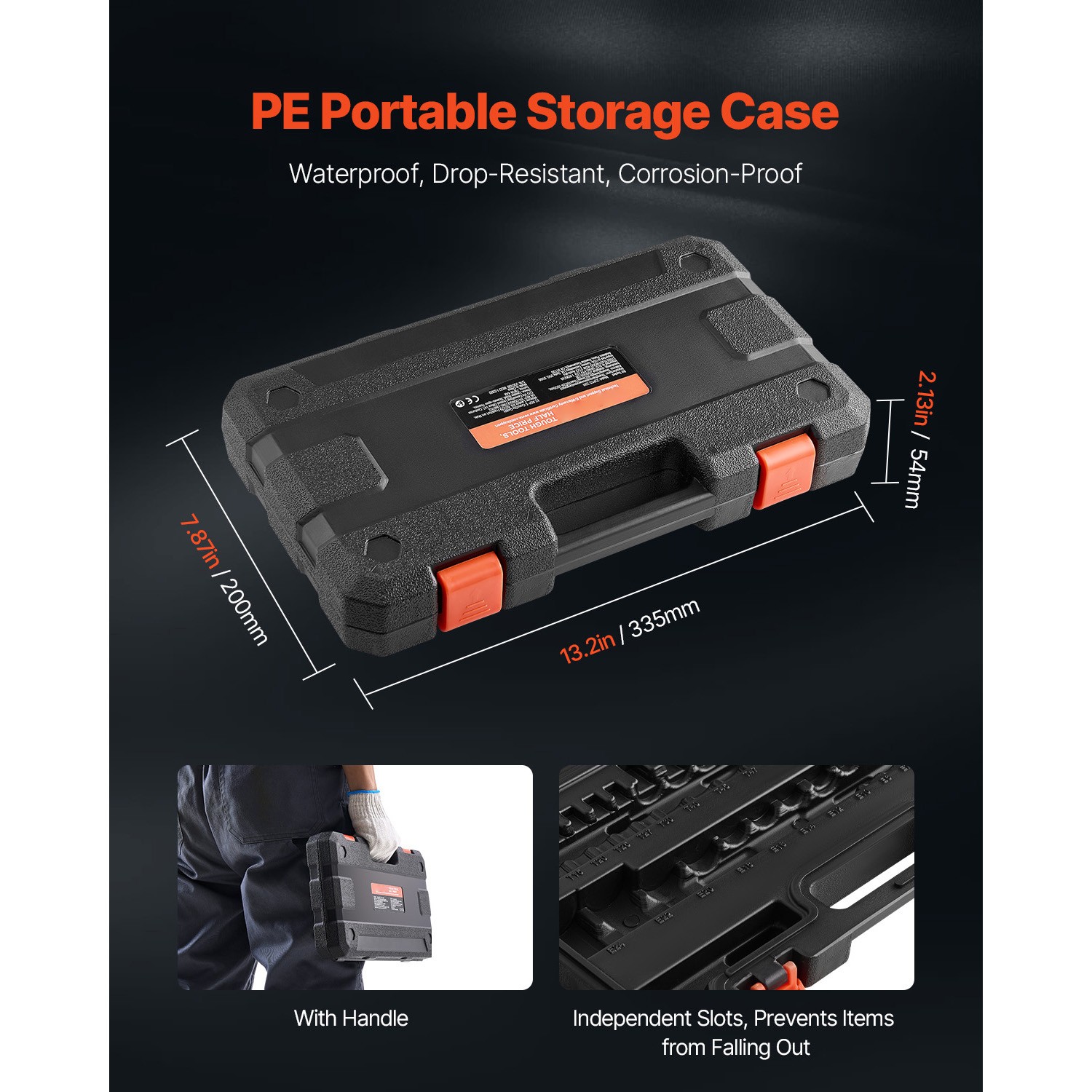 Bit Socket and External Torx Socket Set,31-Piece T8-T70 E4-E24,S2 Alloy Steel