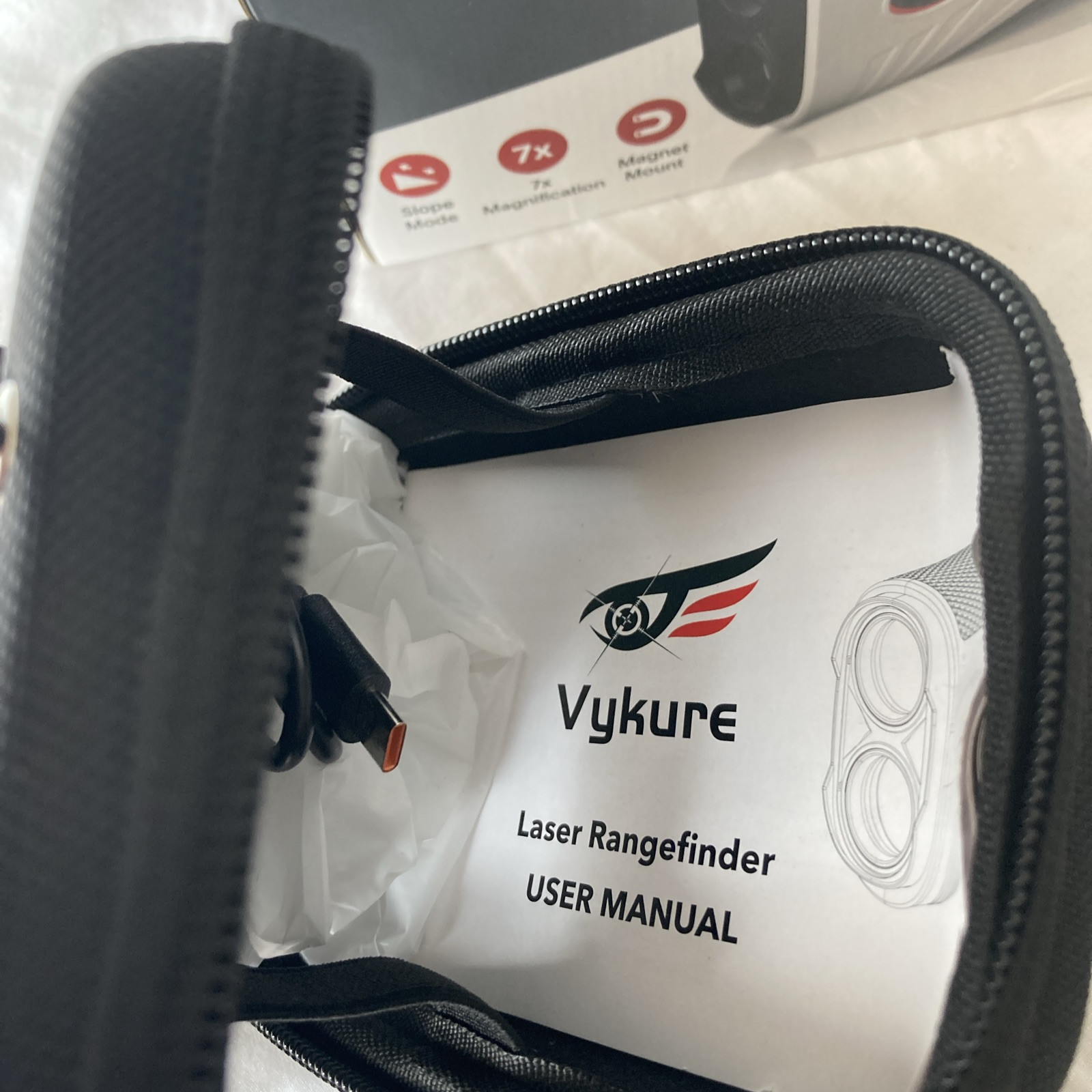 Vykure Rangefinder with Slope, Magnet Mount and Pin locking vibration