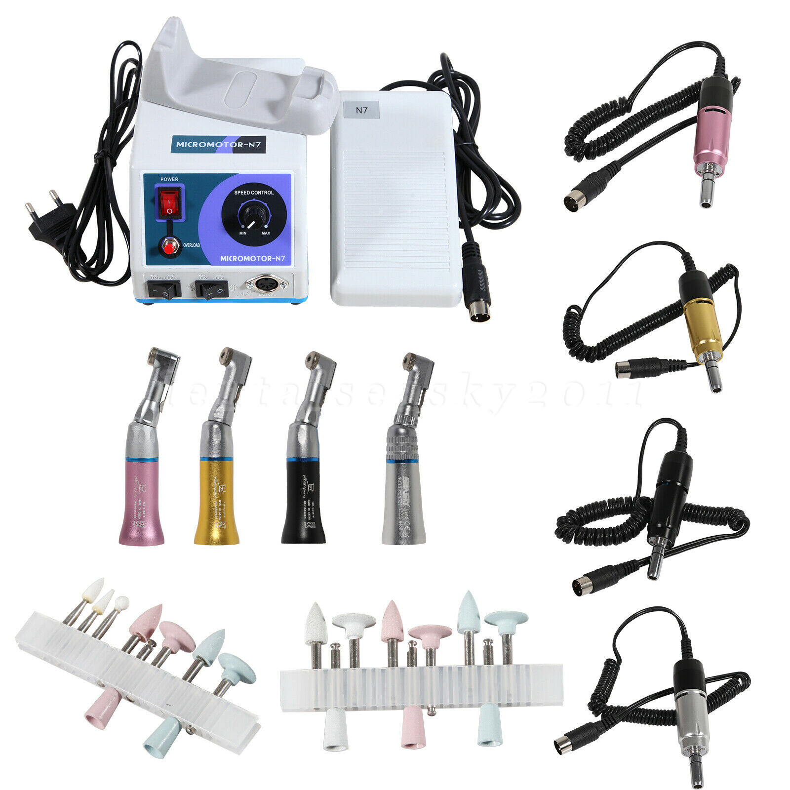 Dental Marathon 35K rpm Electric Micromotor N7 /Contra Angle Handpiece /Burs sa