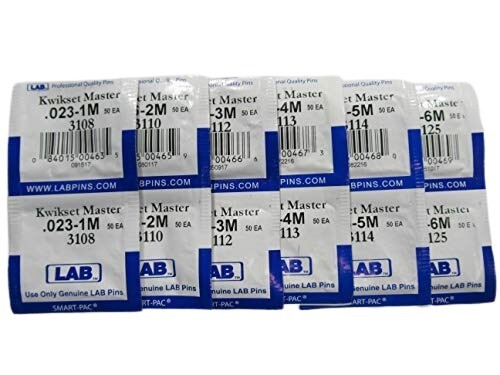 Yale Residential Master Pins by Lab - lot of 6 packs including  #1T  - 6T top