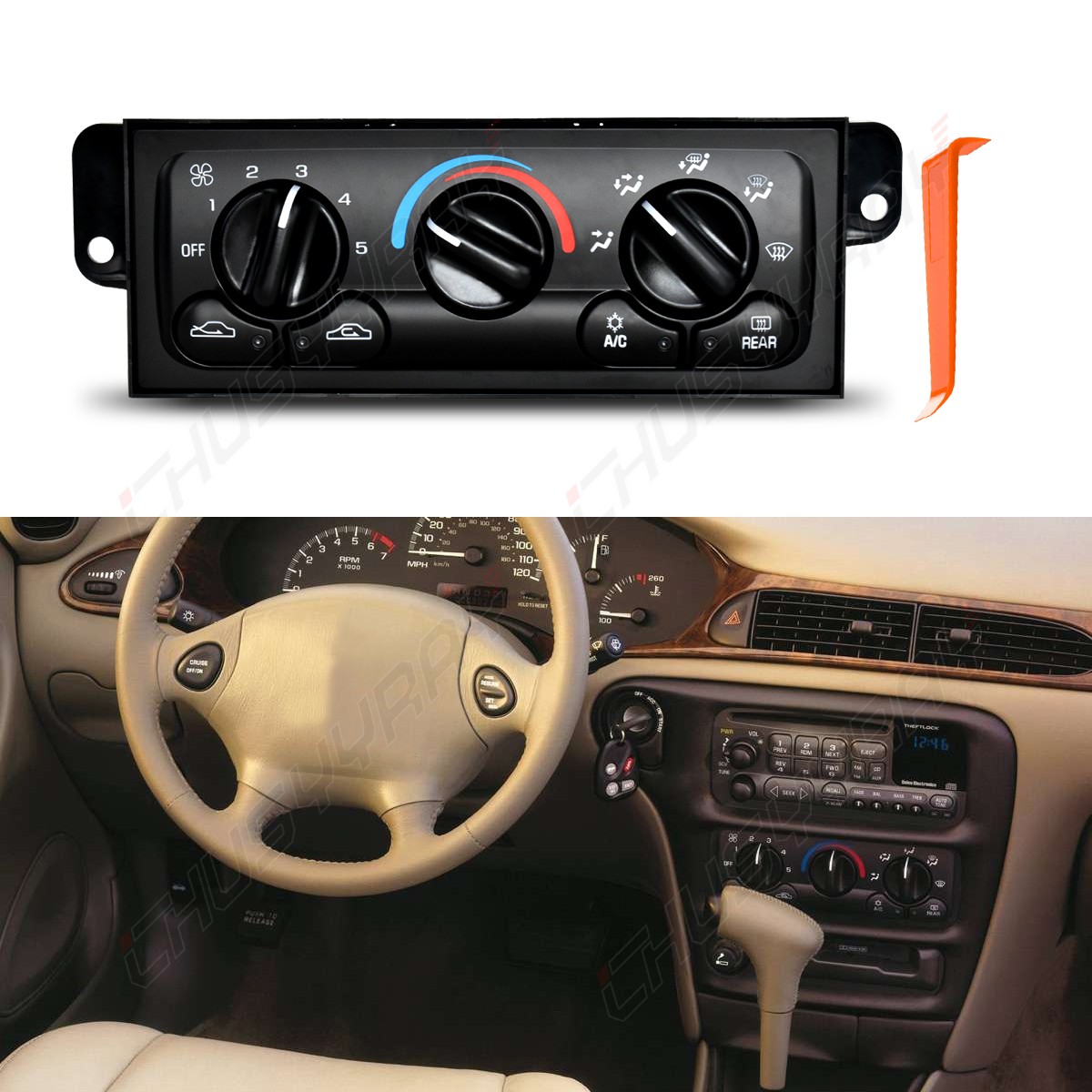 Climate Control Unit A/C Heater Control Switch For 1997-1999 Oldsmobile Cutlass