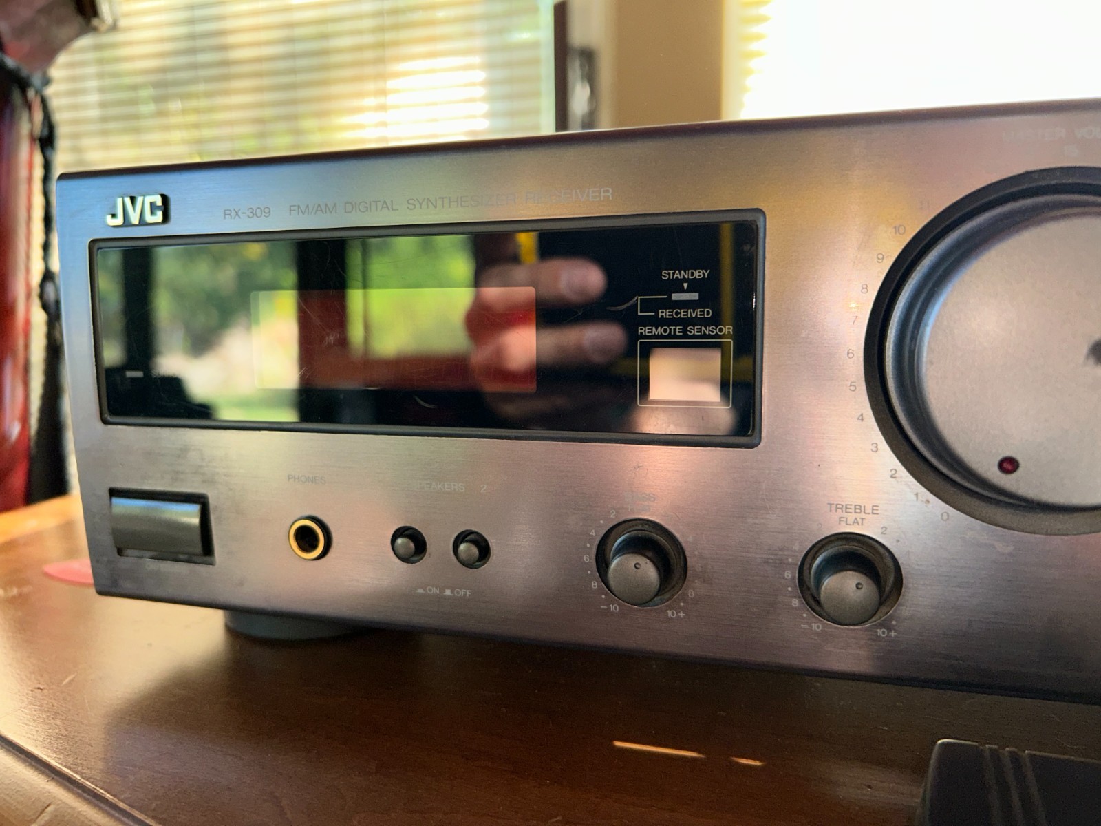 JVC RX-309 AM/FM Digital Stereo Receiver Remote Phono Inputs Bundle