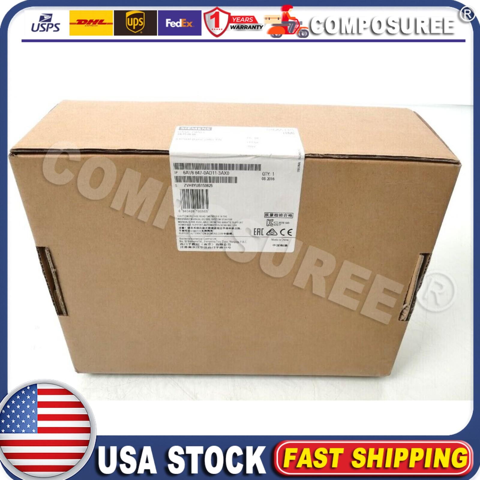 New In Box 6AV6647-0AD11-3AX0 Siemens 6AV6647-0AD11-3AX0 Touch Panel