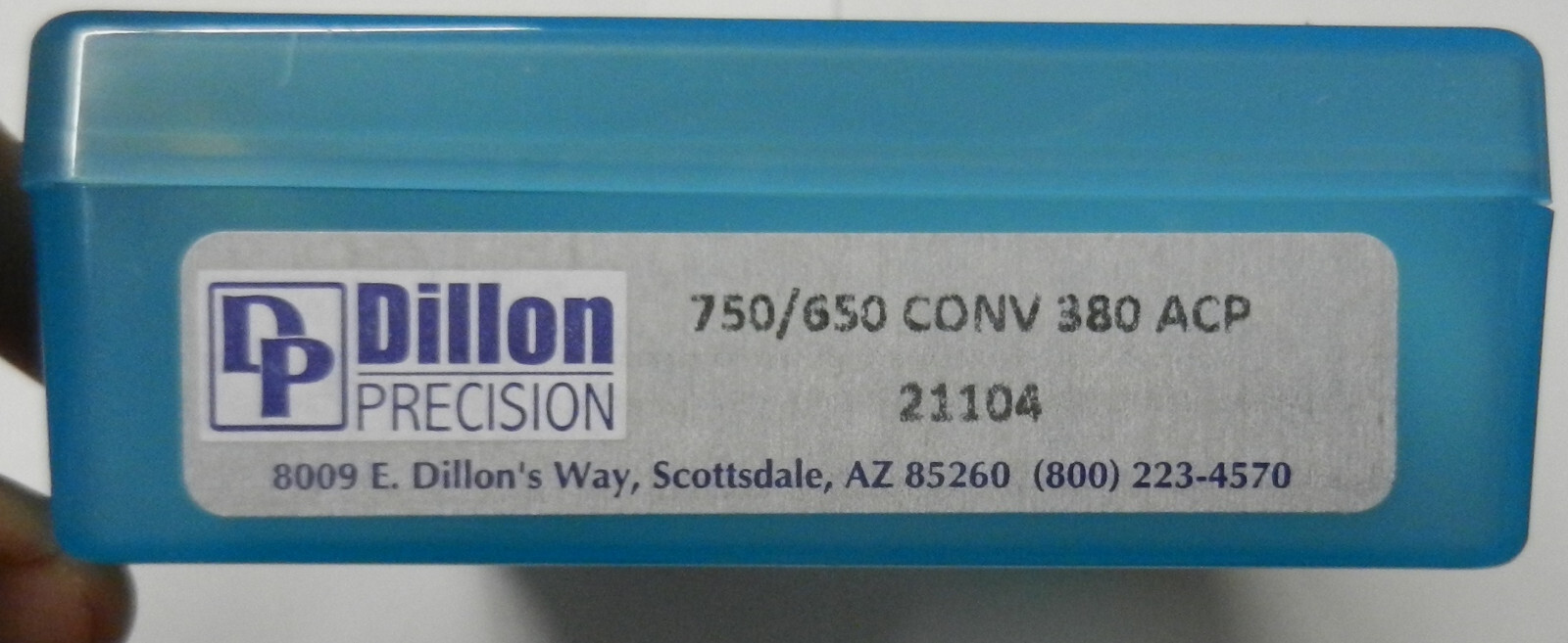 Dillon Precision 750/650 Conv Kit in SEALED BOX, for 380 ACP;  21104