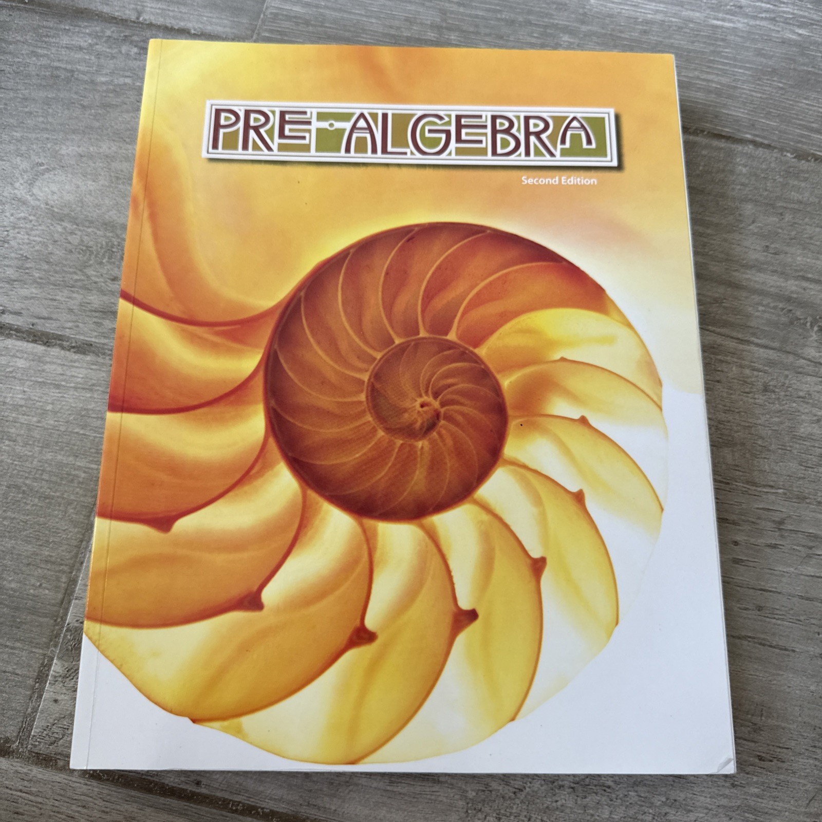 BJU PREALGEBRA, 2nd Ed.  STUDENT TEXTBOOK Good