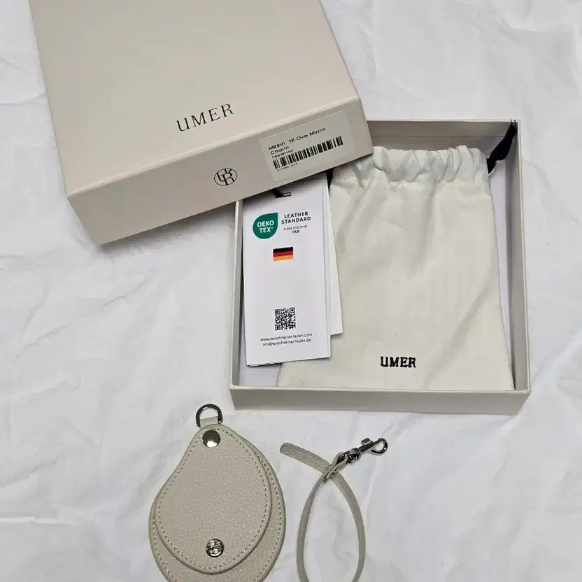 Umer Merleve TR Oblique Mirror Keyring, New Official