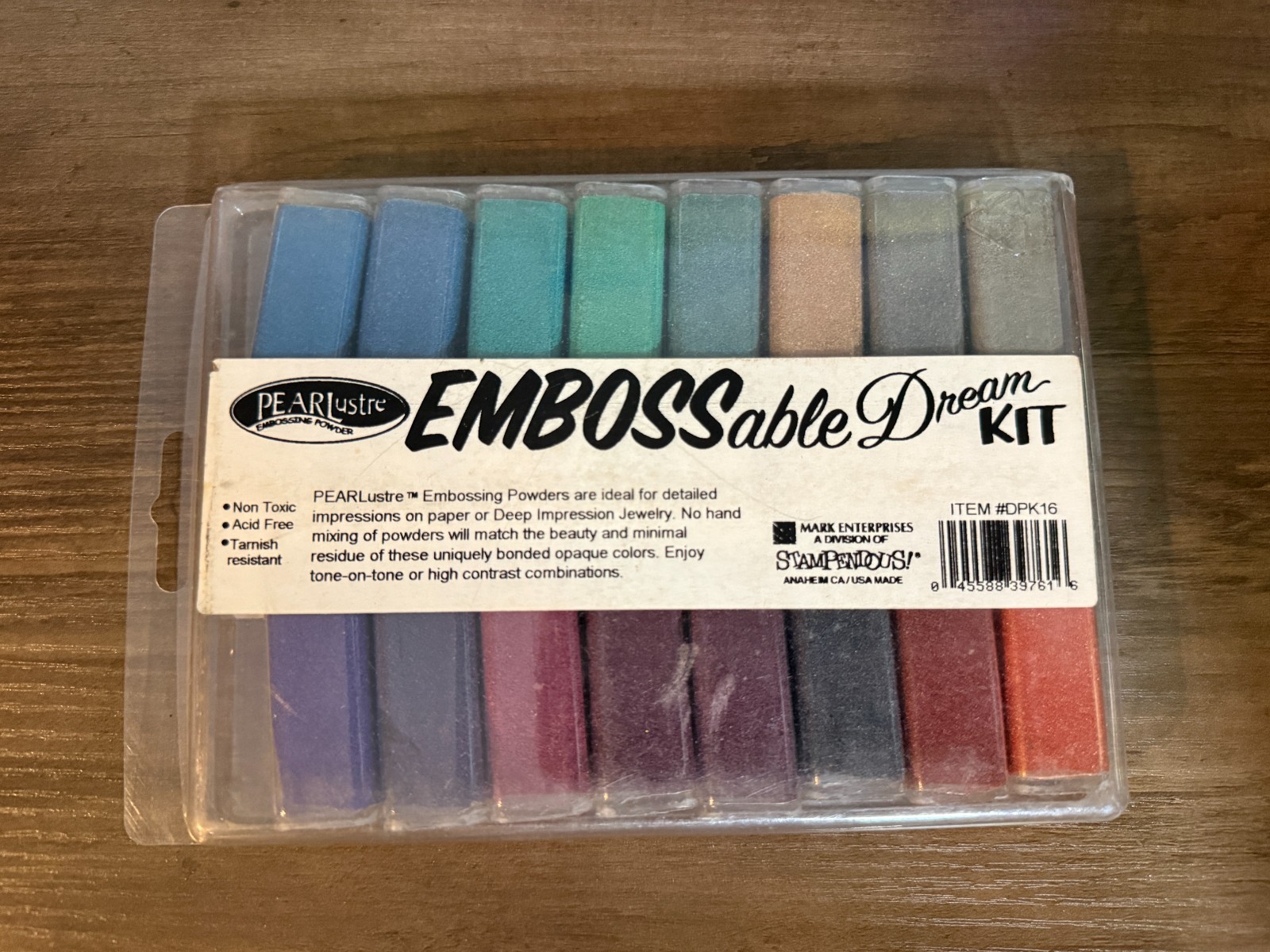 Pearluster Embossable Dream Kit Embossing Powders Stampendous P9