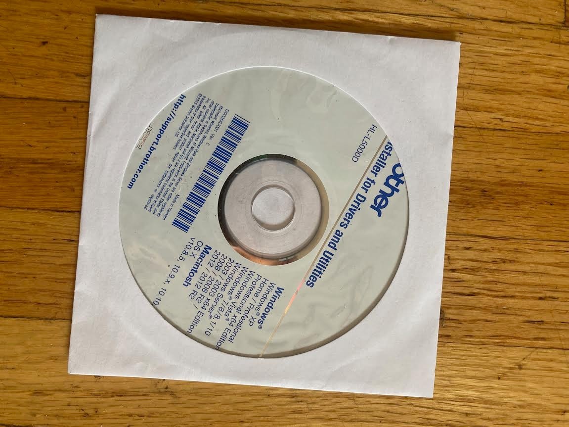 Genuine Brother HL-L5000D Setup Installation CD ROM Software CD Driver Disk