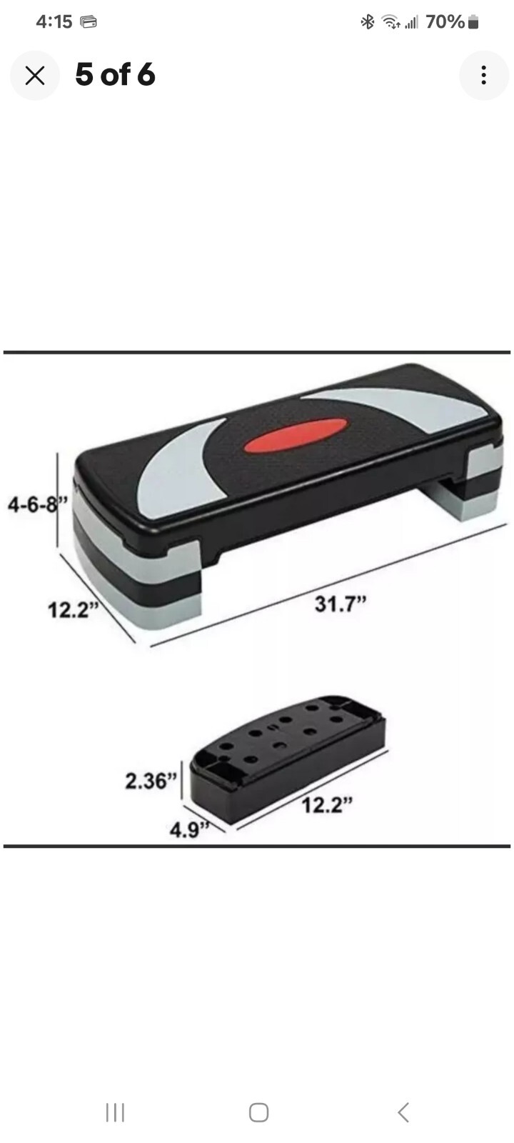 BalanceFrom Adjustable Workout Aerobic Stepper Step Platform Trainer
