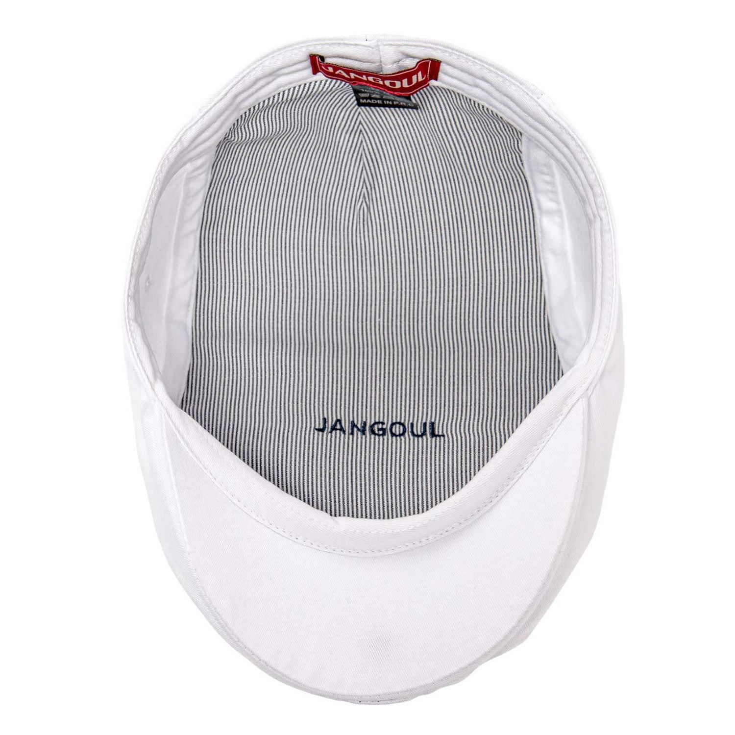 Men Ivy Cap Cotton Twill Newsboy Flat Hat 7 7/8 White