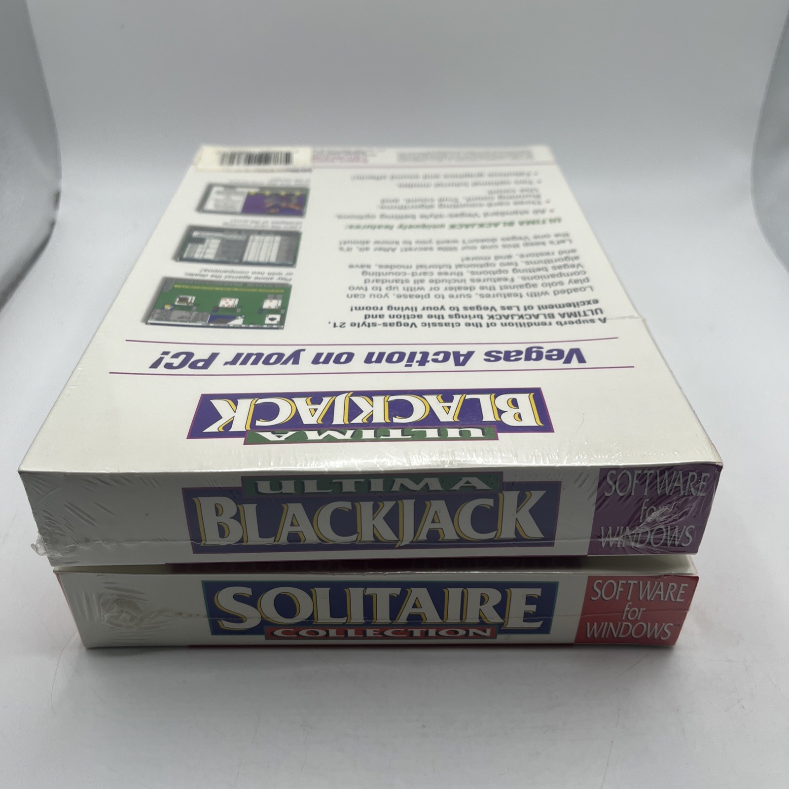 Vintage Lot Of 2 Sealed Card Games Computer Software Programs 3 1/2" Disk