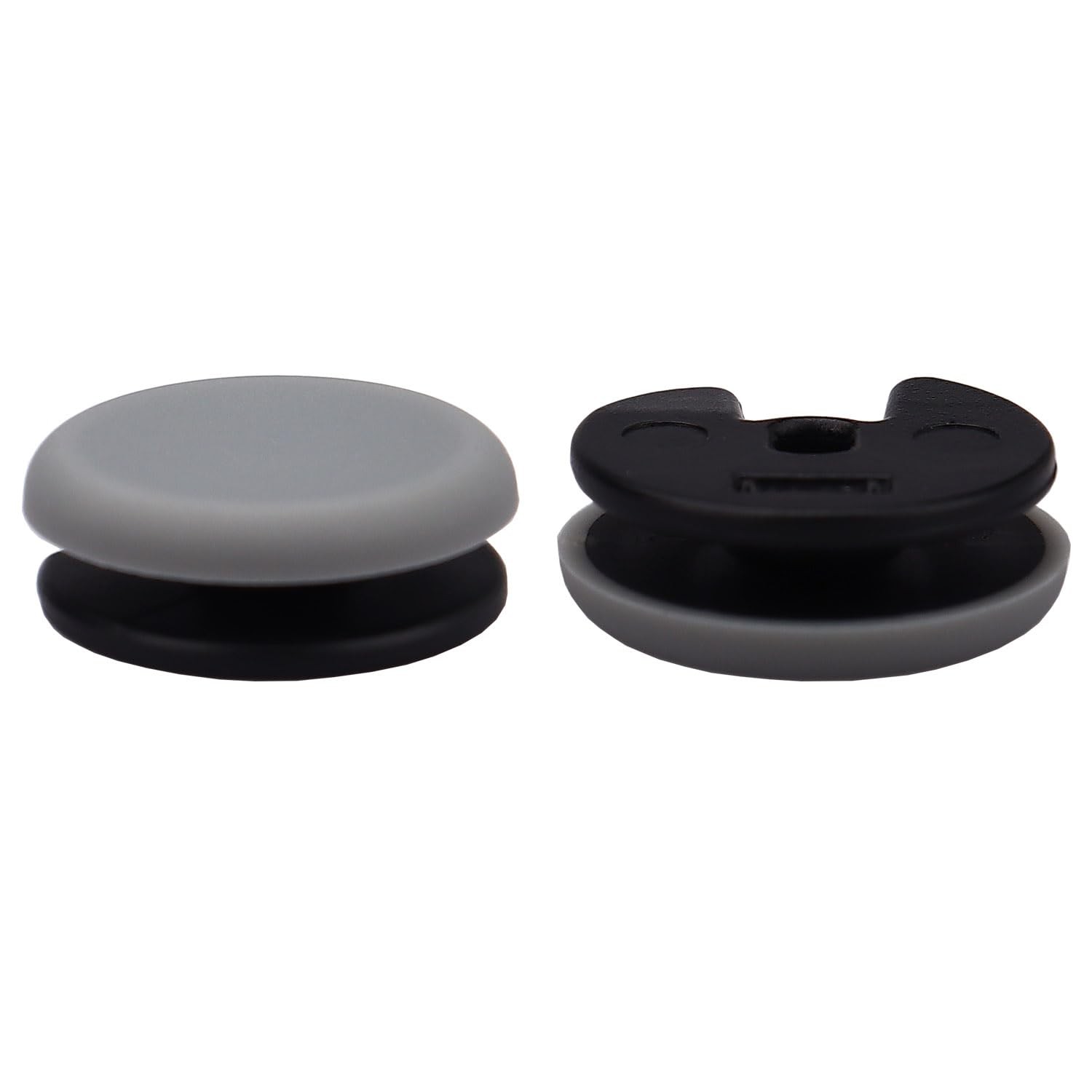 IKPEK 2Pcs Analog Stick Cap Replacement 3D Joystick Cover for 2DS 3DS Grey