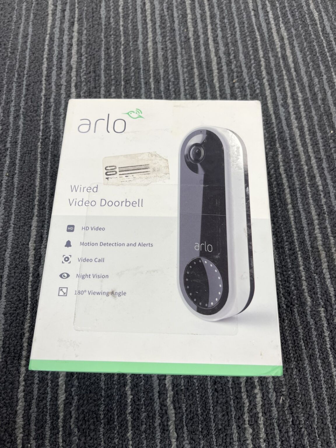 Arlo Wired Video Doorbell AVD1001W100NAS - New In Box
