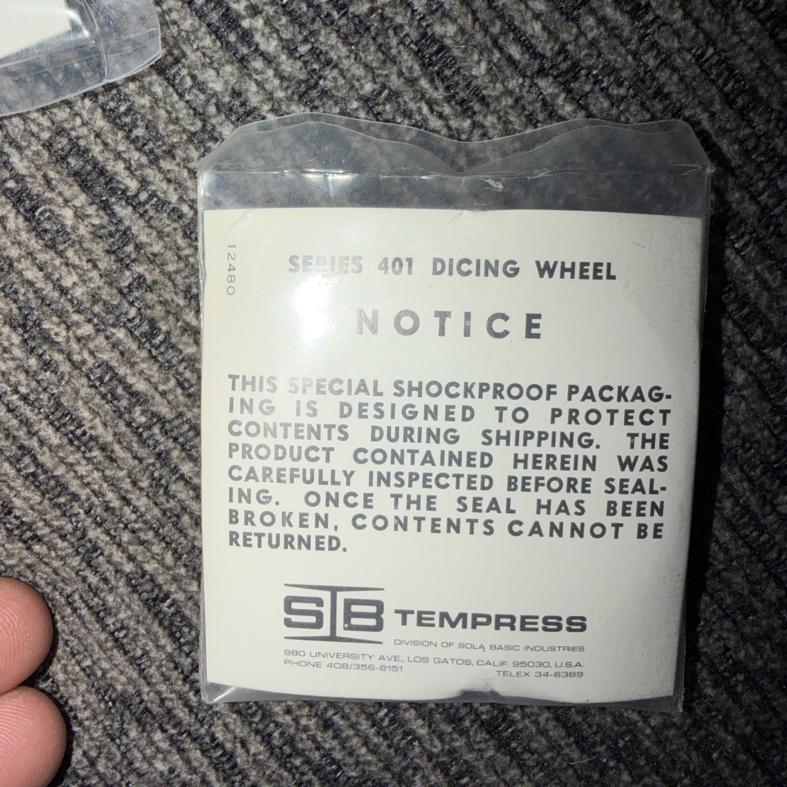 Tempress 13739 Series 401 Dicing Wheel